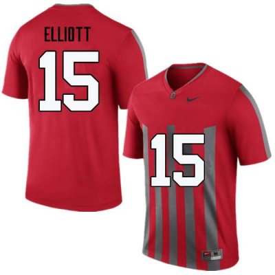 Men's Ohio State Buckeyes #15 Ezekiel Elliott Throwback Nike NCAA College Football Jersey New Style GIY1544AO